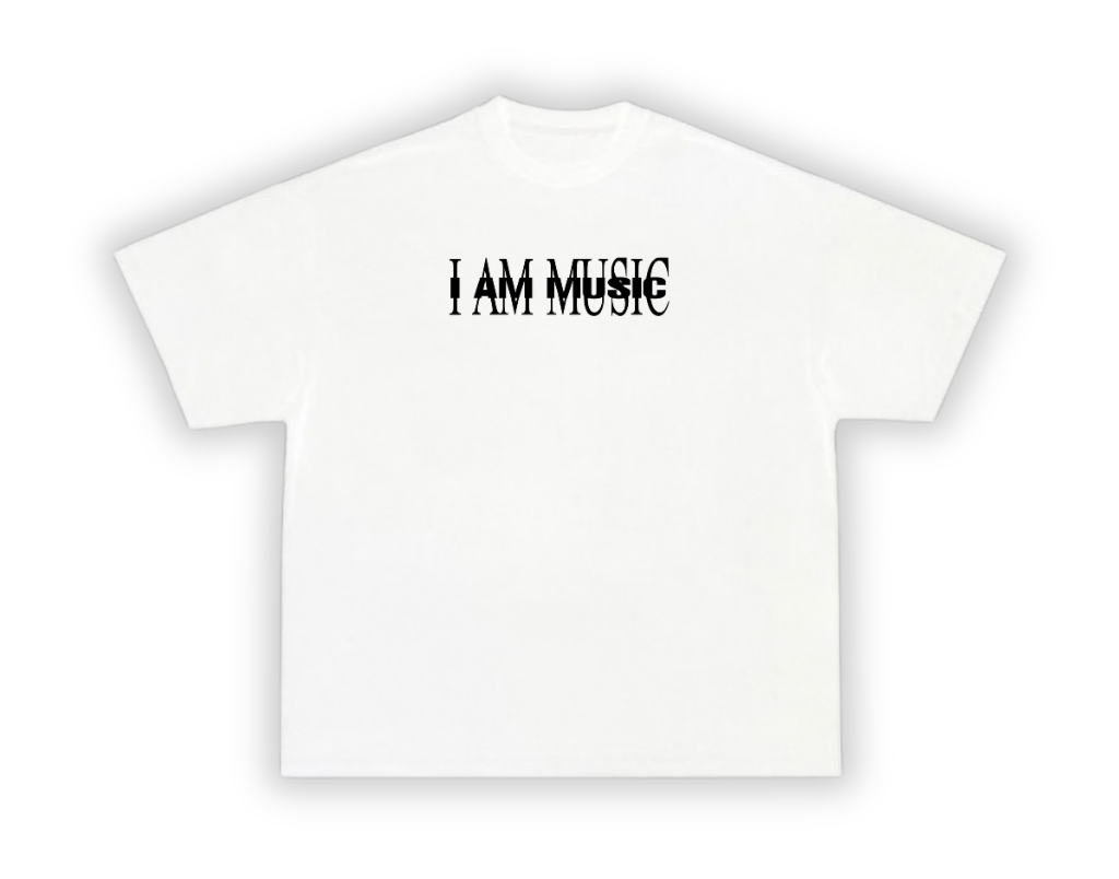 Playboi Tee — White (I AM MUSIC)